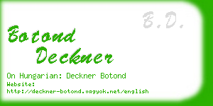 botond deckner business card